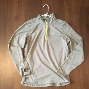 Nike dry fit gray pullover sweatshirt.